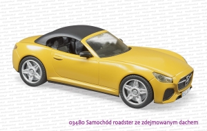 03480 BRUDER Samochód typu roadster ze zdejmowanym dachem