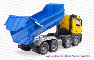 03623 BRUDER Mercedes-Benz Arocs wywrotka niebieska