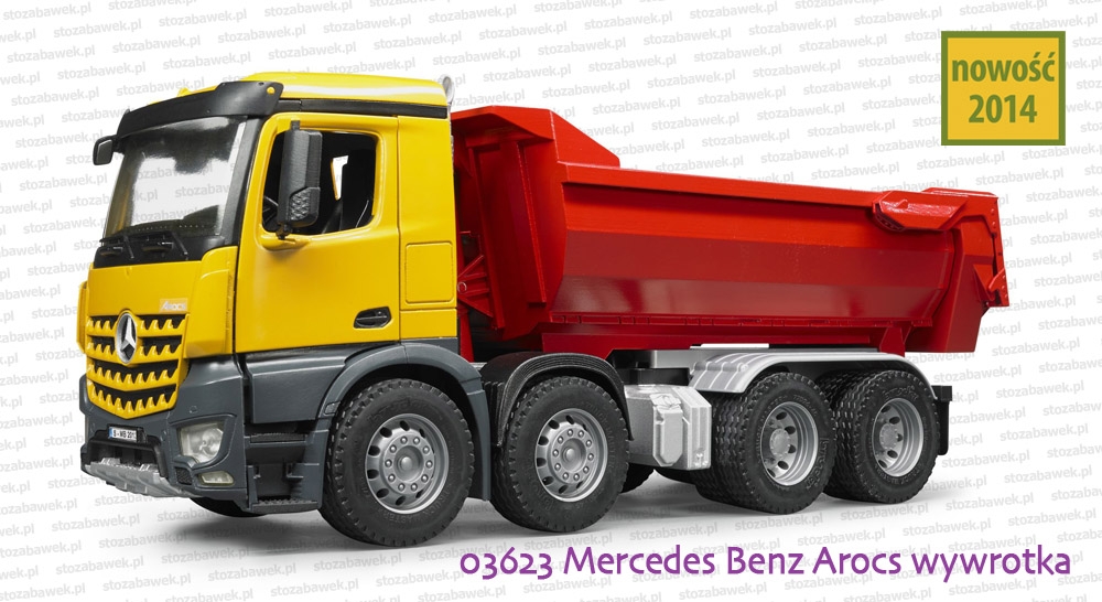 Bruder - 03623 Mercedes Benz Arocs wywrotka czerwona
