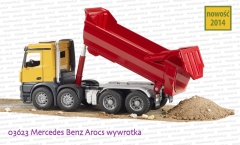 Bruder - 03623 Mercedes Benz Arocs wywrotka czerwona