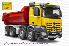 Bruder - 03623 Mercedes Benz Arocs wywrotka czerwona