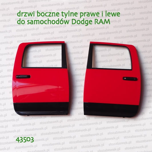 43503 BRUDER Drzwi boczne tylne prawe i lewe do pojazdów Dodge RAM