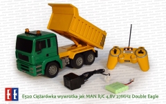 E520 Ciężarówka wywrotka jak MAN R/C 4,8V 27MHz Double Eagle wraz z aparaturą