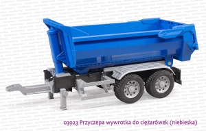 03923 BRUDER Przyczepa wywrotka do ciężarówek (niebieska)