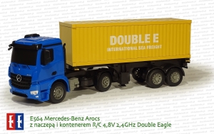 E564 Mercedes-Benz Arocs z naczepą i kontenerem R/C 4,8V 2,4GHz Double Eagle