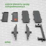 42645 BRUDER Srebrne elementy naczep niskopodwoziowych