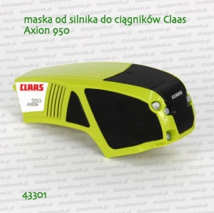 43301 BRUDER Maska od silnika do ciągników Claas Axion 950