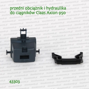 43303 BRUDER Przedni obciążnik i hydraulika do ciągników Claas Axion 950