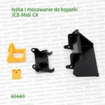 42440 BRUDER Łyżka przednia i elementy mocujące do koparki JCB Midi CX 02427