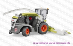 02134 BRUDER Sieczkarnia polowa Claas Jaguar 980 ze skręconymi tylnymi kołami