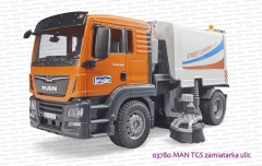 03780 BRUDER MAN TGS zamiatarka ulic