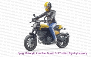 63053 BRUDER Motocykl Scrambler Ducati Full Throttle z kierowcą