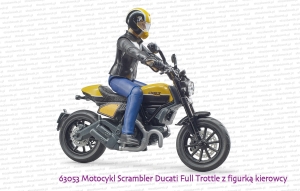 63053 BRUDER Motocykl Scrambler Ducati Full Throttle z kierowcą