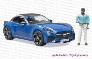 03481 BRUDER Samochód typu roadster z figurką kierowcy