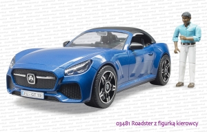 03481 BRUDER Samochód typu roadster z figurką kierowcy
