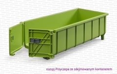 02035 BRUDER Przyczepa ze zdejmowanym kontenerem do ciągników rolniczych - przyczepa stoi poza zdjęciem