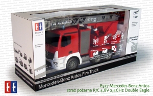 E527 Straż pożarna Mercedes Benz Antos z pompą wodną R/C 4,8V 2,4GHz Double Eagle