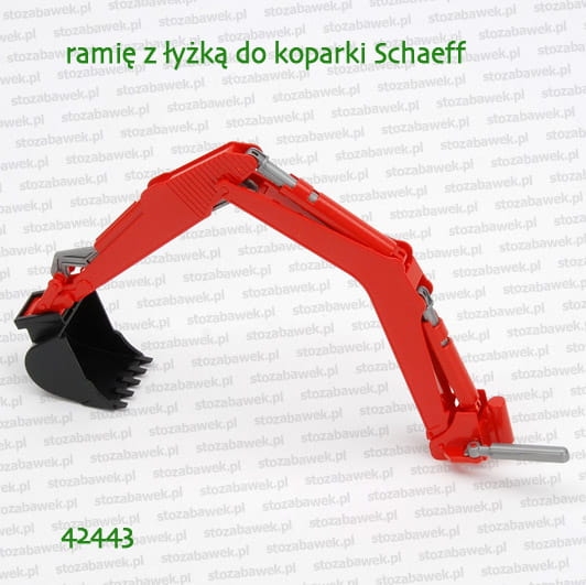 BRUDER 42443 Ramię przednie z łyżką do koparki Schaeff 02432
