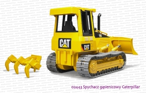 02443 BRUDER Spychacz gąsienicowy Caterpillar ze zdjętym zrywakiem
