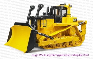 02452 BRUDER Wielki spychacz gąsienicowy Caterpillar D10T