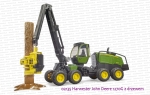 02135 BRUDER Harwester John Deere 1270G z drzewem