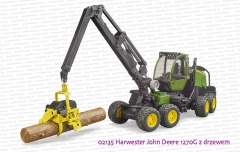 02135 BRUDER Harwester John Deere 1270G z drzewem