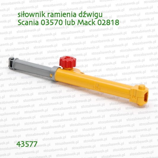 43577 BRUDER Siłownik ramienia dźwigu Scania 03570 lub Mack 02818