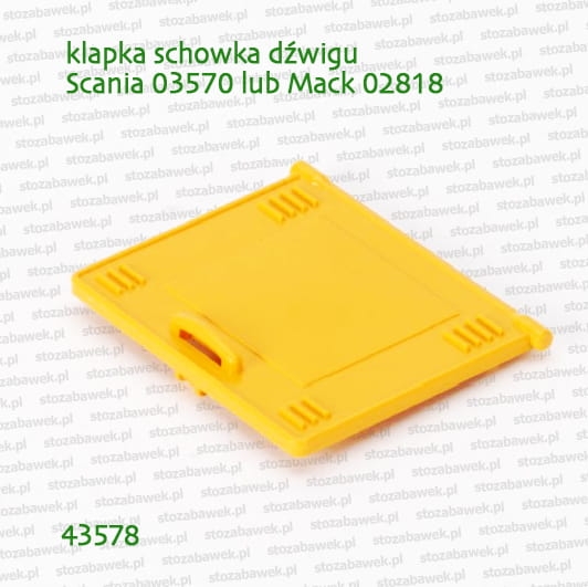 43578 BRUDER Klapka schowka dźwigu Scania 03570 lub Mack 02818