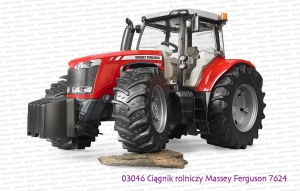 03046 BRUDER Ciągnik rolniczy Massey Ferguson 7624