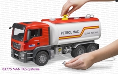 03775 BRUDER MAN TGS cysterna - pompowanie i sikanie