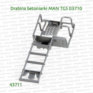 43711 BRUDER Drabina z podestem do betoniarek MAN 03710 i 02739
