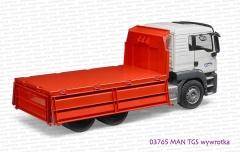 03765 BRUDER MAN TGS wywrotka z otwartymi 3 burtami