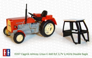 E357 Ciągnik rolniczy Ursus C-360 R/C 3,7V 2,4GHz Double Eagle