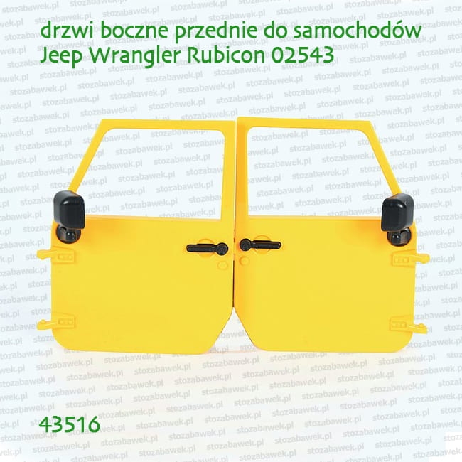 43516 BRUDER Drzwi przednie prawe i lewe do Jeepa Rubicona 02543