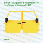 43516 BRUDER Drzwi przednie prawe i lewe do Jeepa Rubicona 02543