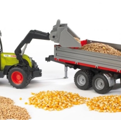 Bruder 02319 Ładowacz czołowy do ciągników rolniczych serii 2100 w akcji