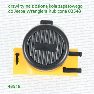 43518 BRUDER Drzwi tylne z osłoną koła zapasowego do Jeepa Rubicona 02543