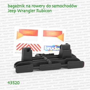 43520 BRUDER Bagażnik na rowery mocowany na tylny hak