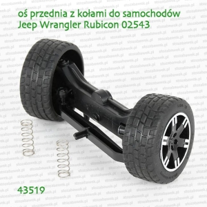 43519 BRUDER Oś przednia z kołami do Jeepa Rubicona 02543
