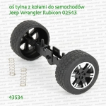 43534 BRUDER Oś tylna z kołami do Jeepa Rubicona 02543