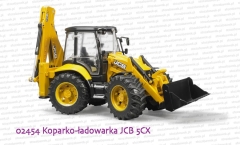 Bruder - 02454 Koparko-ładowarka kołowa JCB 5CX Eco