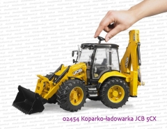 Bruder - 02454 Koparko-ładowarka kołowa JCB 5CX Eco - sposób sterowania kołami