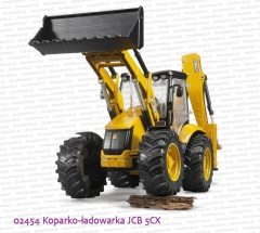Bruder - 02454 Koparko-ładowarka kołowa JCB 5CX Eco
