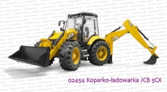 02454 BRUDER Koparko-ładowarka kołowa JCB 5CX Eco