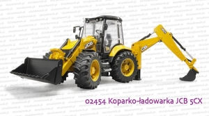 02454 BRUDER Koparko-ładowarka kołowa JCB 5CX Eco