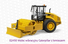 02450 BRUDER Walec Caterpillar z lemieszem