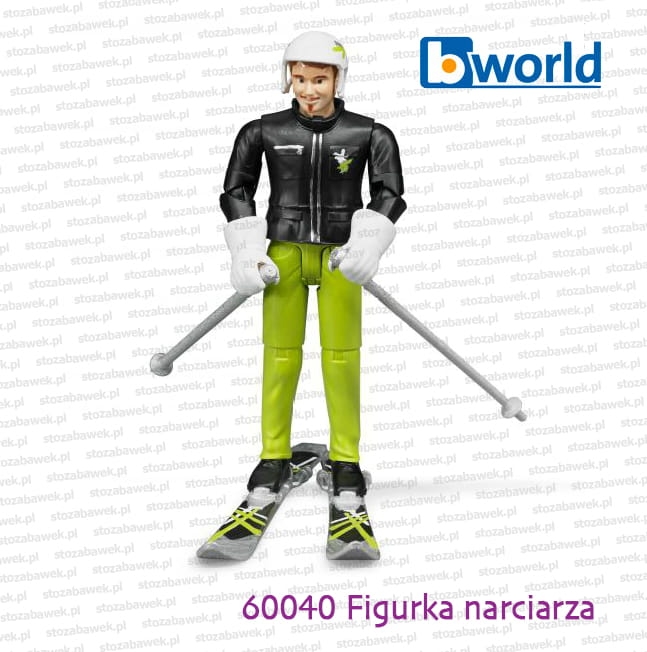 60040 BRUDER Figurka narciarza