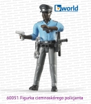 60051 BRUDER Figurka czarnoskórego policjanta