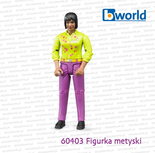 60403 BRUDER Figurka metyski w różowych spodniach