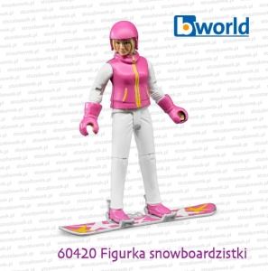60420 BRUDER Figurka snowboardzistki